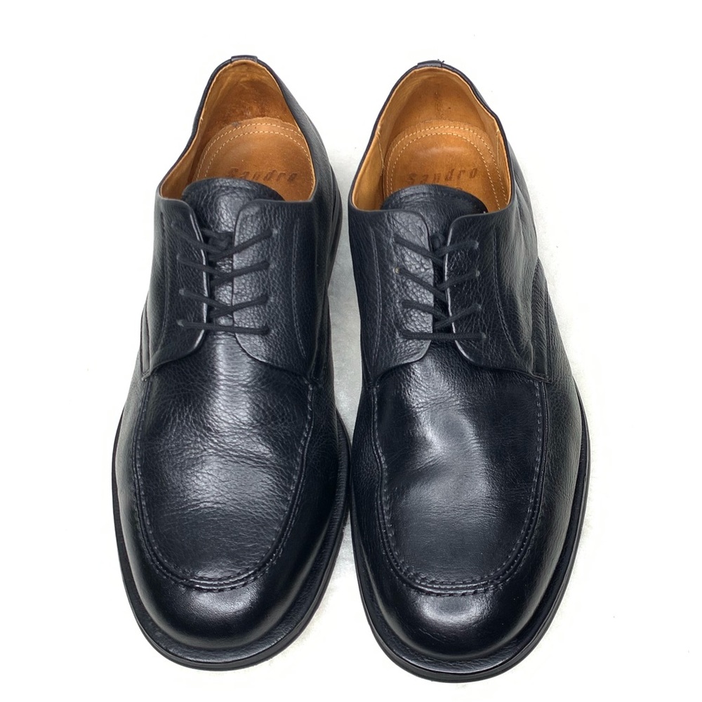 Sandro Comfort Soft Gel Leather Black Oxford Shoe